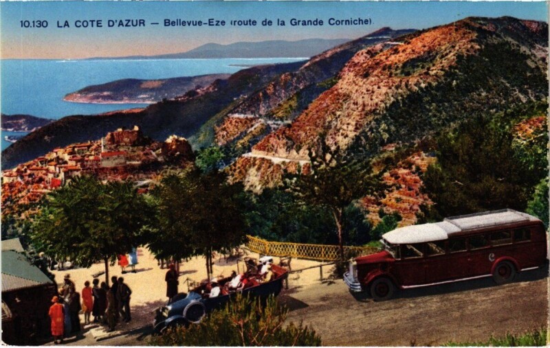 Carte postale ancienne La Cote D'Azur - Bellevue - Eze