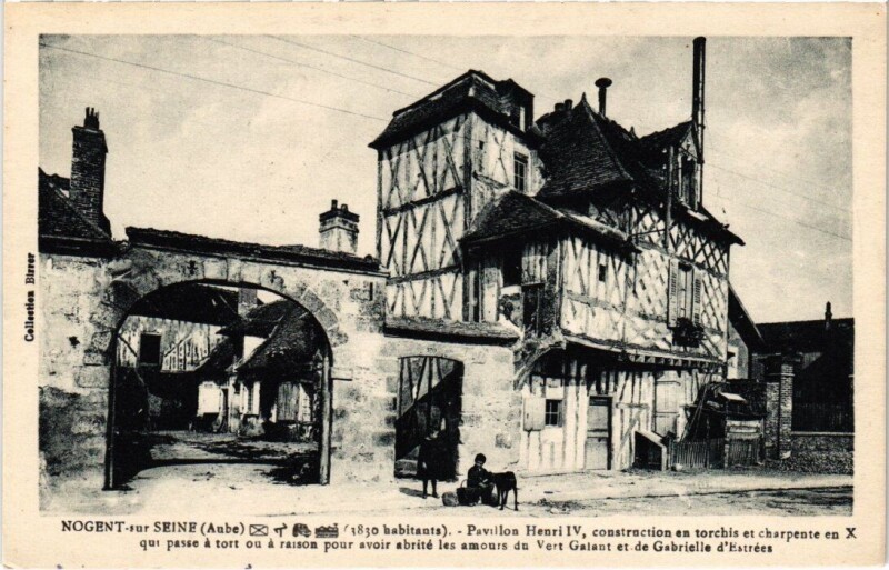 Carte postale ancienne Nogent-sur-Seine - Pavillon Henri Iv à Nogent-sur-Seine