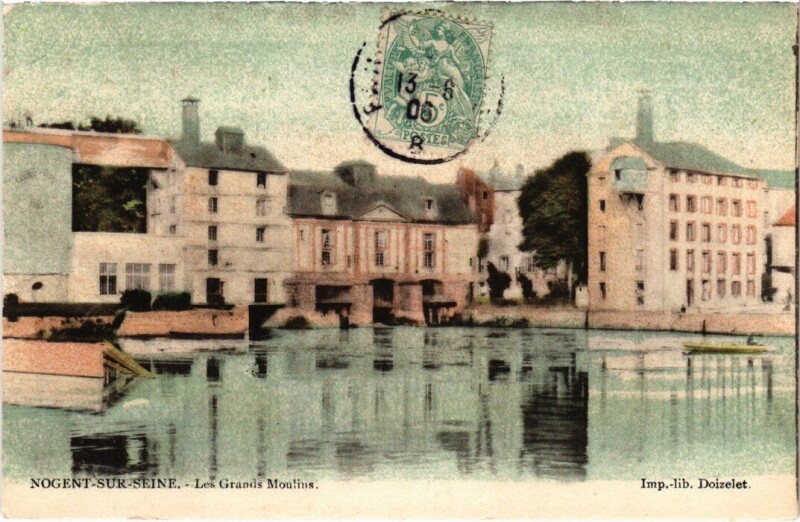 Carte postale ancienne Nogent-sur-Seine - Grands Moulins à Nogent-sur-Seine