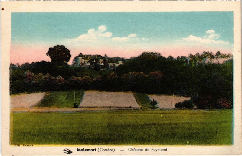 Carte postale ancienne Malemort - Chateau de Puymaret à Malemort