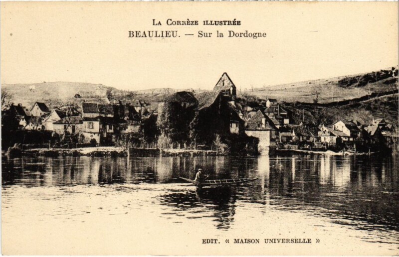 Carte postale ancienne Beaulieu - Sur la Dordogne