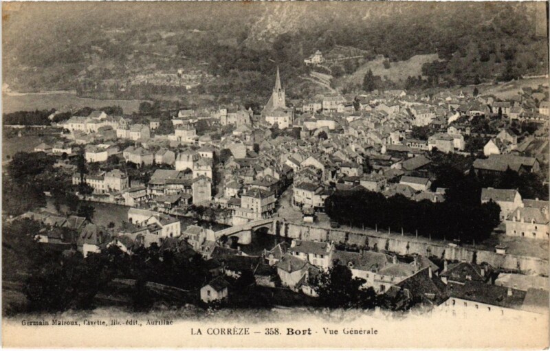 Carte postale ancienne Bort - Vue Generale