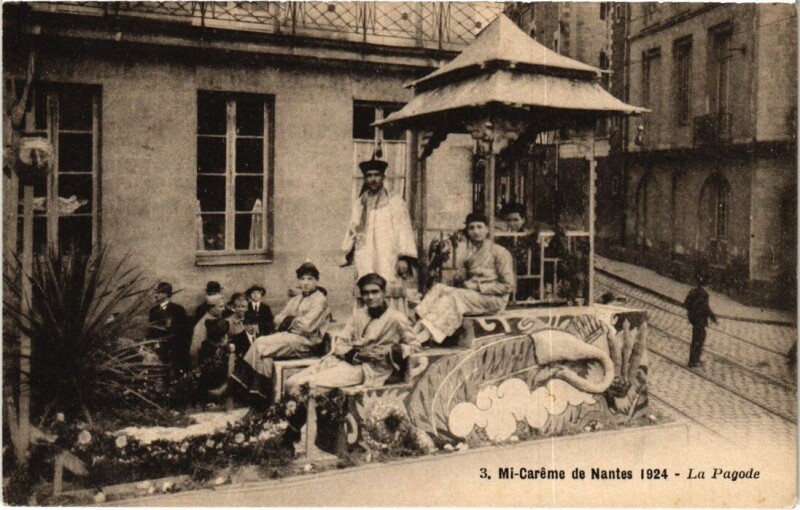 Carte postale ancienne Nantes Mi-Careme 1924 à Nantes