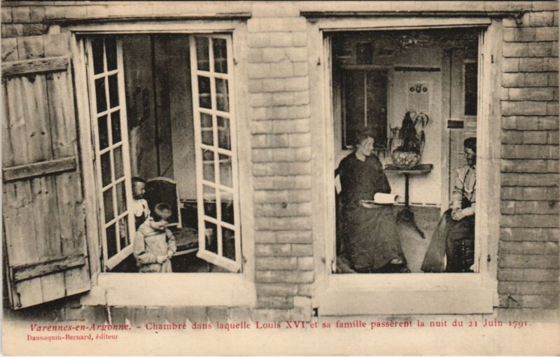 Carte postale ancienne Varennes-en-Argonne - Chambre dans laquelle à Varennes-en-Argonne