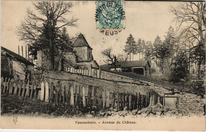 Carte postale ancienne Vaucouleurs - Avenue de chateau à Vaucouleurs