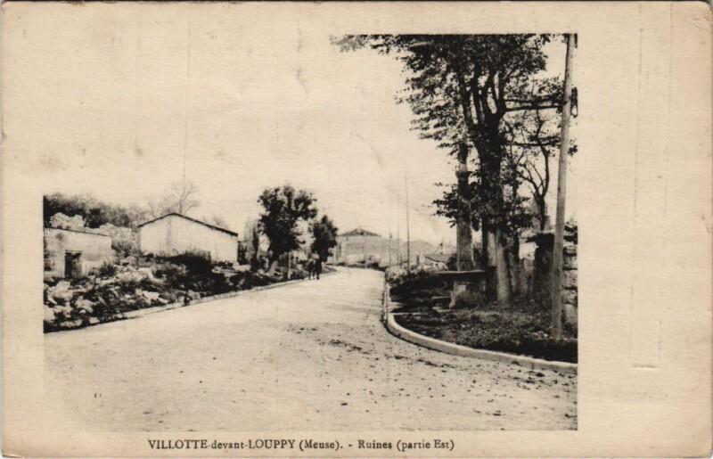 Carte postale ancienne Villotte-devant-Louppy - Ruines à Villotte-devant-Louppy