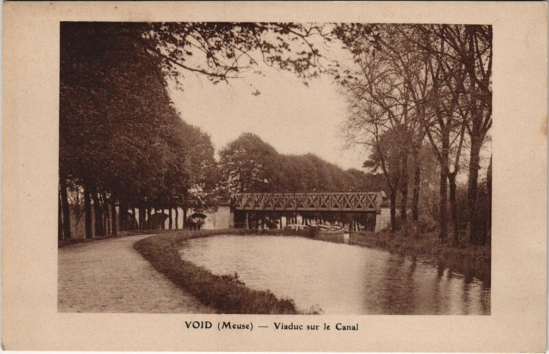 Carte postale ancienne Void - Viaduc sur le canal