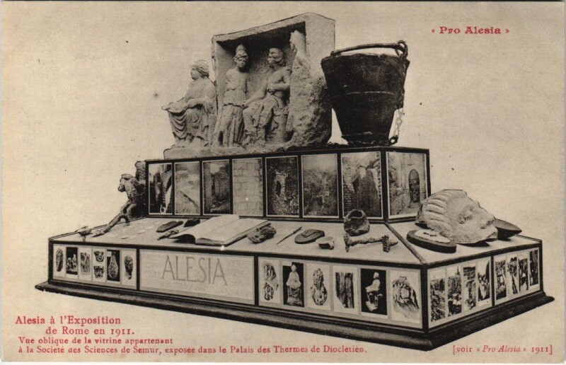 Carte postale ancienne Pro Alesia - Alesia a l'Exposition de Rome en 1911