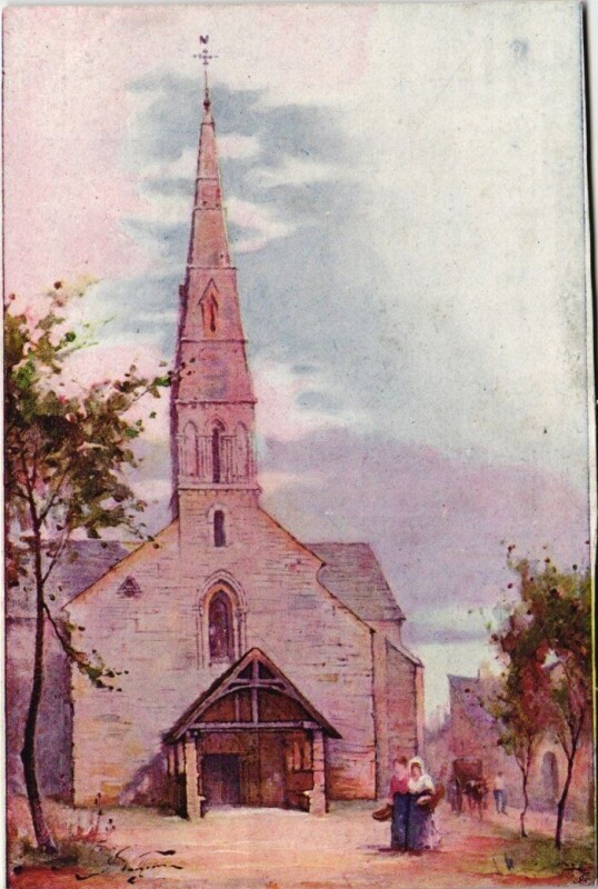 Carte postale ancienne Beaune - Eglise Saint-Nicolas à Beaune