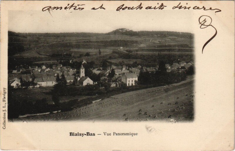 Carte postale ancienne Blaisy-Bas - Vue Panoramique à Blaisy-Bas