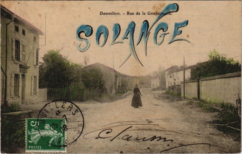 Carte postale ancienne Damvillers - Rue de la Gendarmerle à Damvillers