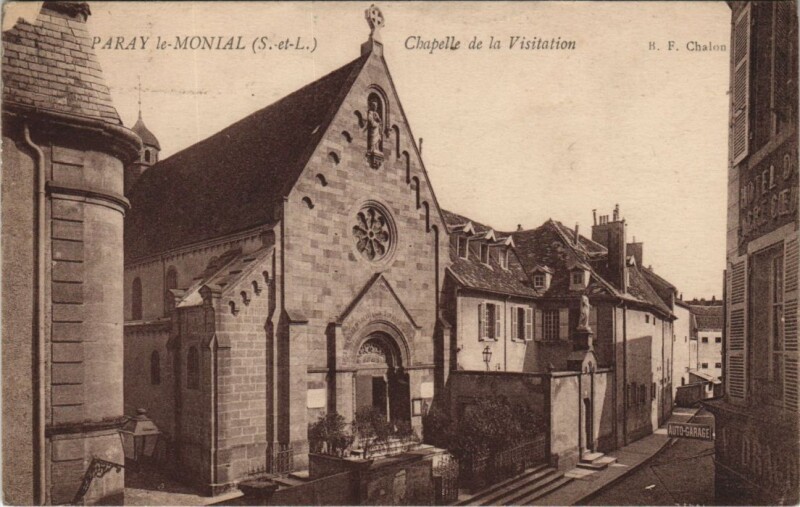 Carte postale ancienne Paray le-Monial Chapelle de la Visitation à Paray-le-Monial