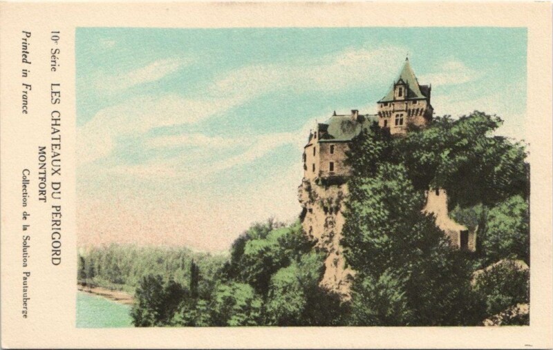 Carte postale ancienne Les Chateaux du Perigord Montfort