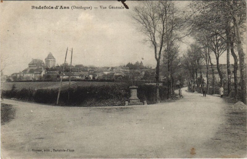 Carte postale ancienne Badefols-d'Ans - Vue générale à Badefols-d'Ans