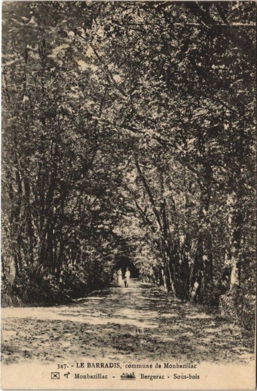 Carte postale ancienne Le Barradis commune de Monbazillac à Monbazillac