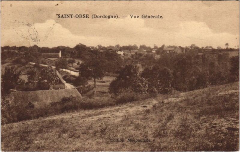 Carte postale ancienne Saint-Orse - Vue générale