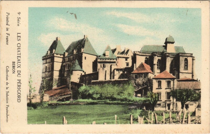 Carte postale ancienne Les Chateaux du Perigord Biron à Biron