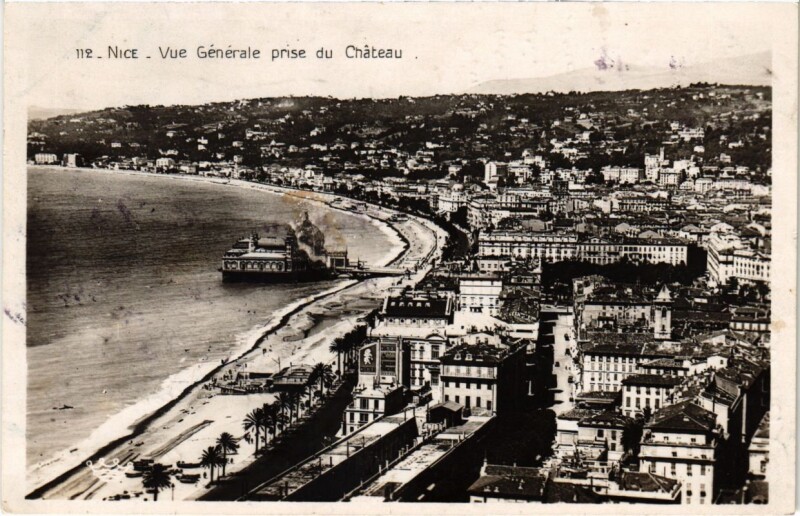Carte postale ancienne Nice- vue generale France