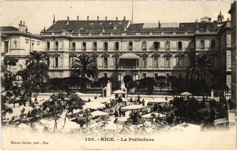 Carte postale ancienne Nice- La Prefecture France
