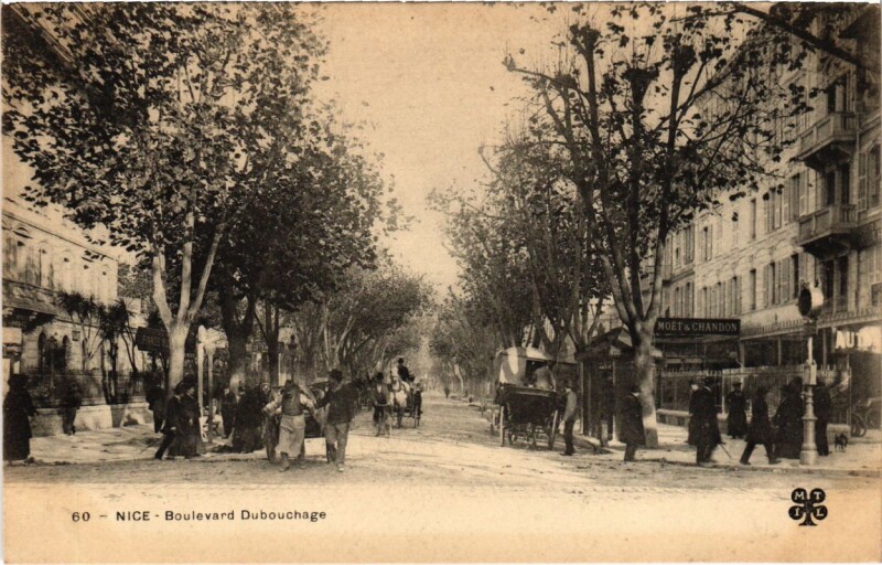 Carte postale ancienne Nice- Boulevard Dobouchage France