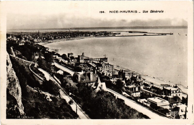 Carte postale ancienne Nice- vue generale France