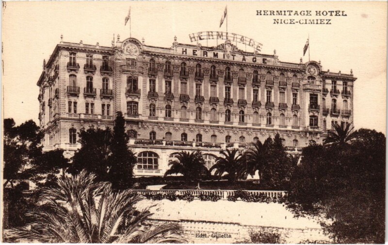 Carte postale ancienne Nice- Hermitage Hotel France