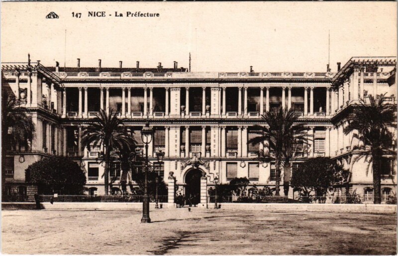 Carte postale ancienne Nice- La Prefecture France