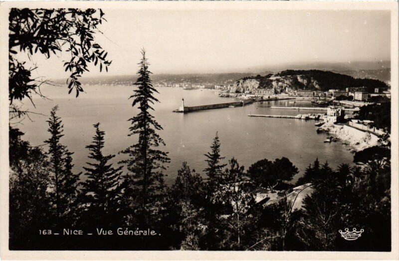 Carte postale ancienne Nice- vue generale France