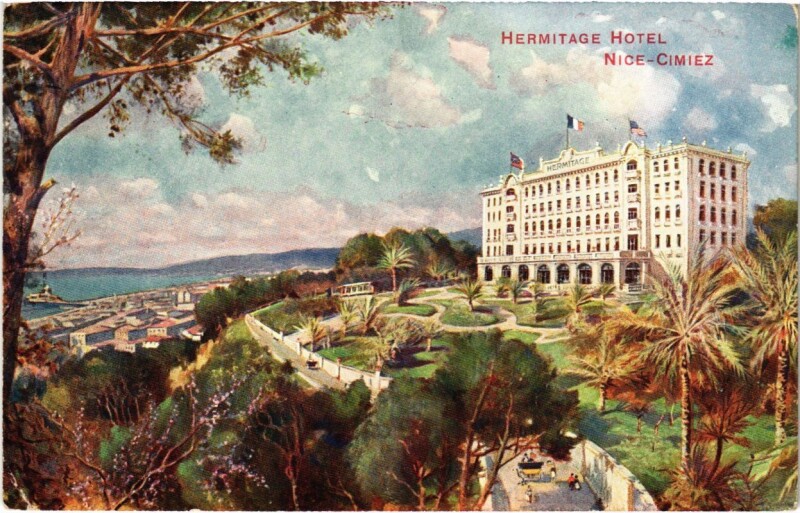 Carte postale ancienne Nice- Hermitage Hotel France