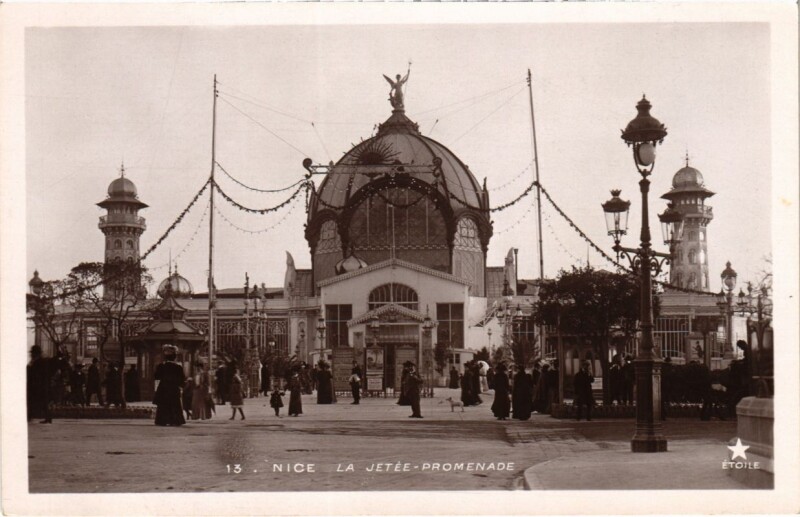 Carte postale ancienne Nice- Jetee Promenade France