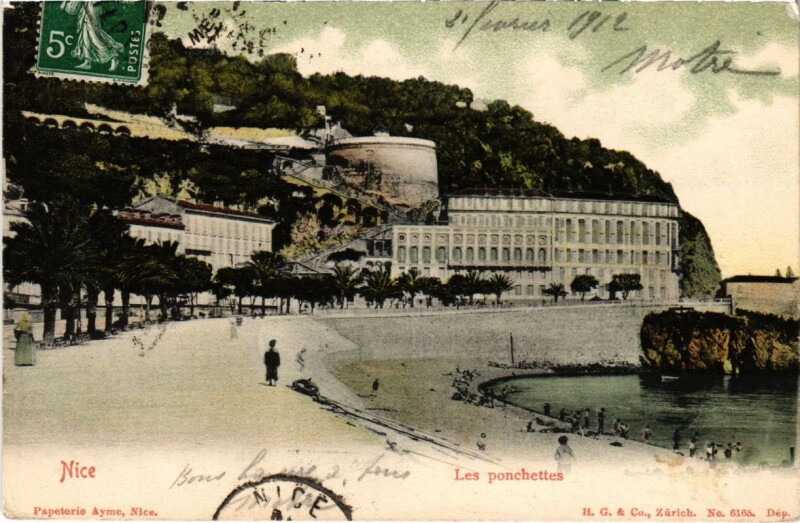 Carte postale ancienne Nice- Les Ponchettes France