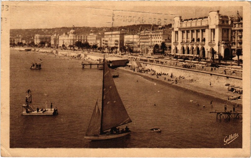 Carte postale ancienne Nice- Les Hotels France
