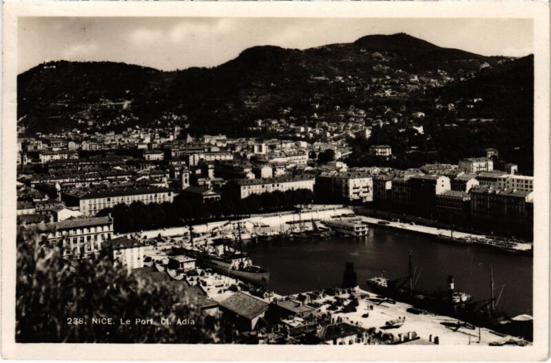 Carte postale ancienne Nice- le Port France