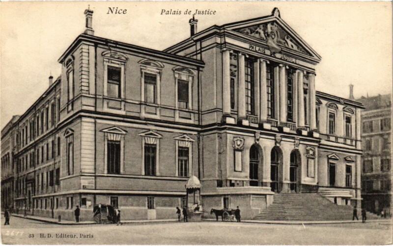 Carte postale ancienne Nice- Palais de Justice France