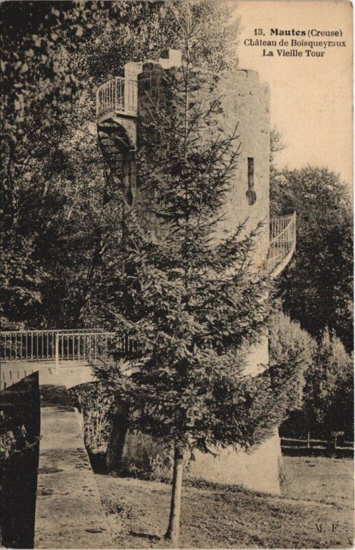 Carte postale ancienne Mautes Chateau de Boisqueyraux La Vieille Tour à Mautes