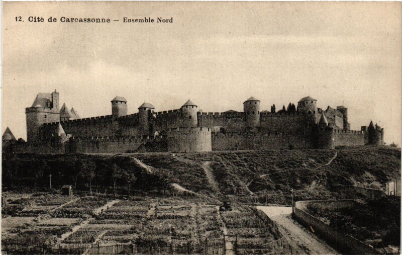 Carte postale ancienne Carcassonne Ensemble Nord France à Carcassonne