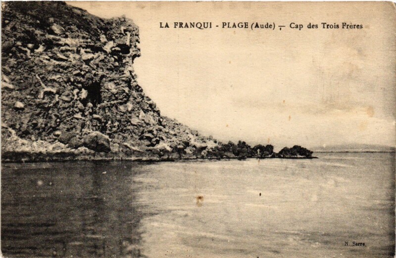 Carte postale ancienne La Franqui-Plage Cap des Trois Freres France