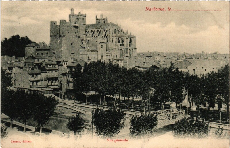 Carte postale ancienne Narbonne Vue Generale France à Narbonne