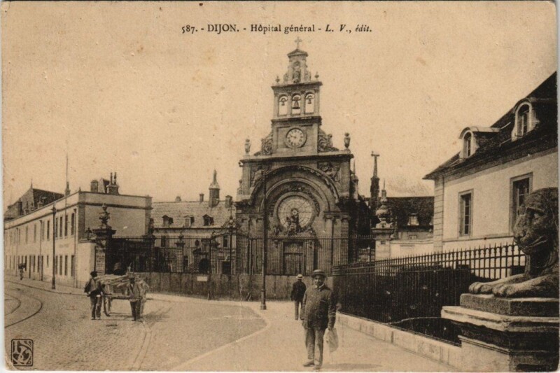 Carte postale ancienne Dijon - Hopital général à Dijon