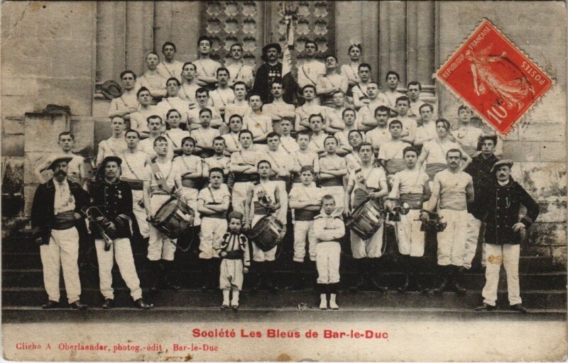 Carte postale ancienne Bar-le-Duc - Société Les Bleus à Bar-le-Duc