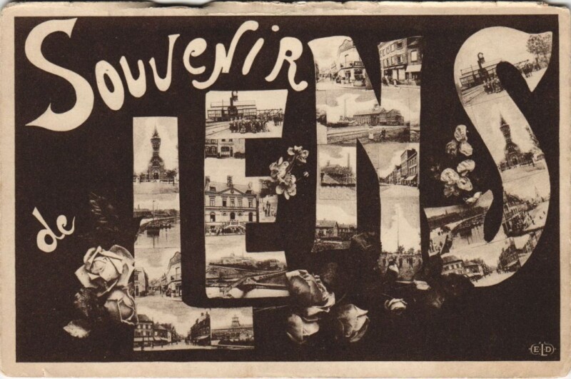 Carte postale ancienne Souvenir de Lens