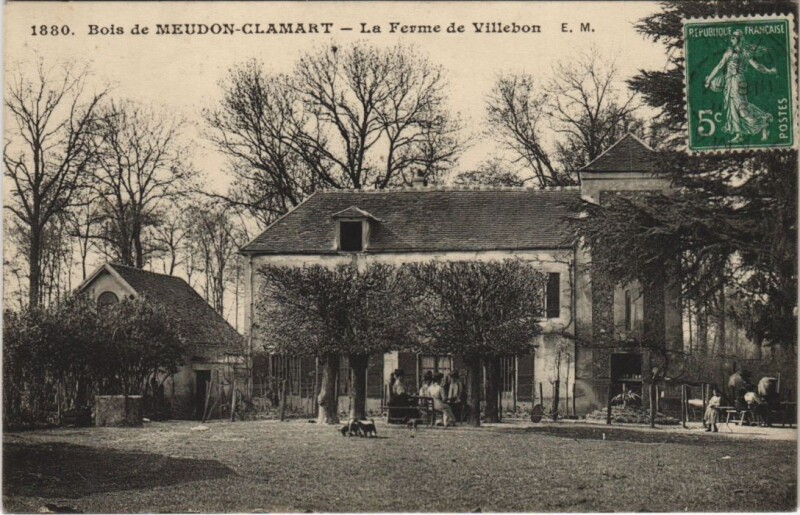 Carte postale ancienne Bois de Meudon-Clamart - La Ferme de Villebon à Clamart