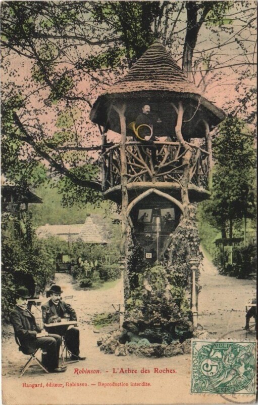 Carte postale ancienne Robinson - L'Arbre des Roches