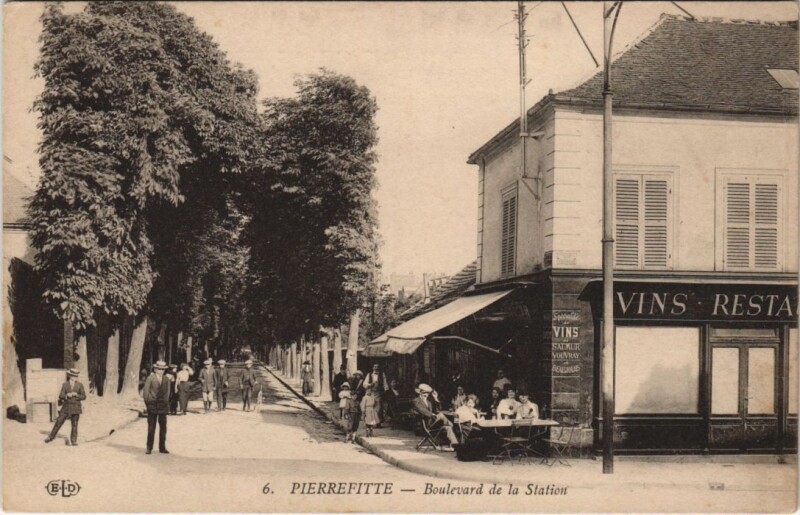 Carte postale ancienne Pierrefitte - Boulevard de la Station