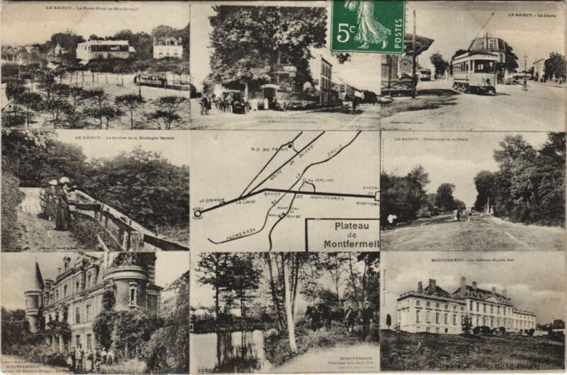 Carte postale ancienne Montfermeil - Plateau de Montfermeil à Montfermeil