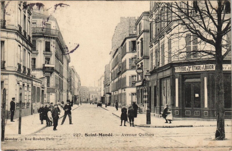 Carte postale ancienne Saint-Mande - Avenue Quihou à Saint-Mandé