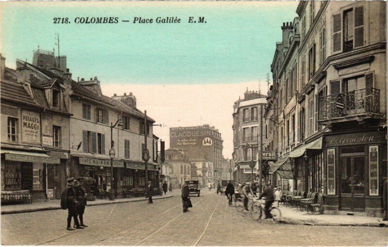 Carte postale ancienne Colombes - Place Galilée à Colombes