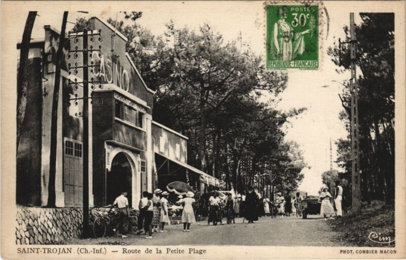 Carte postale ancienne Saint-Trojan-Route de la Petite Plage