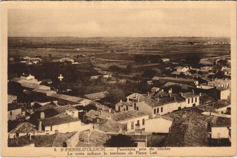 Carte postale ancienne Saint-Pierre-D'Oleron-Panorama pris du clocher