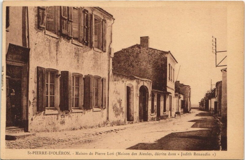 Carte postale ancienne Saint-Pierre d'Oleron-Maison de Pierre Loti
